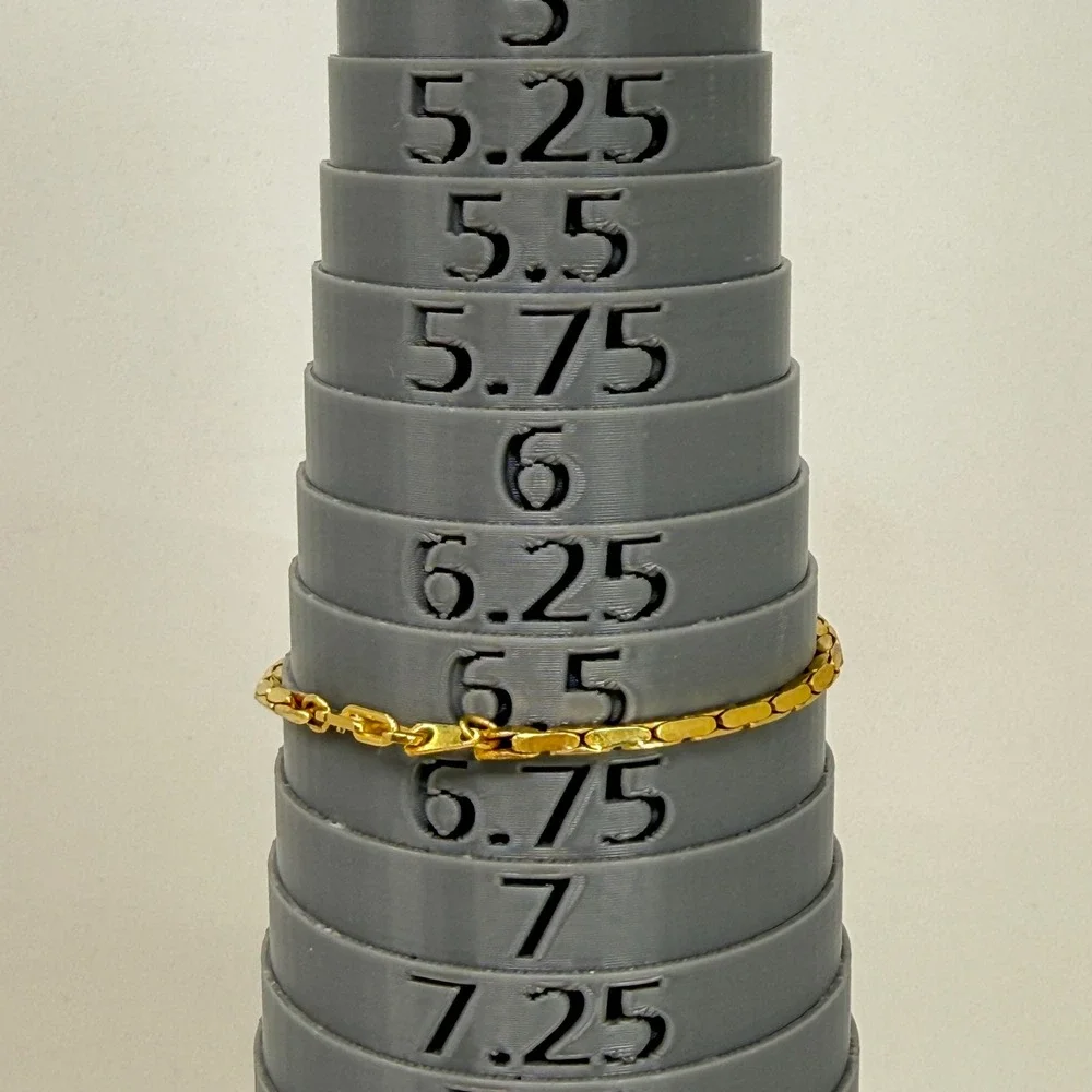 14K Gold Plated Bracelets Set of 2‎ Herringbone Snake Chain Style